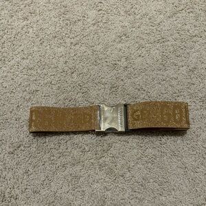 Goldbergh Ski Belt Logo Gold Metallic for Ski Pants, Jacket, ski suit